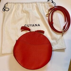 Cuyana Vibrant Red Circle Crossbody Bag